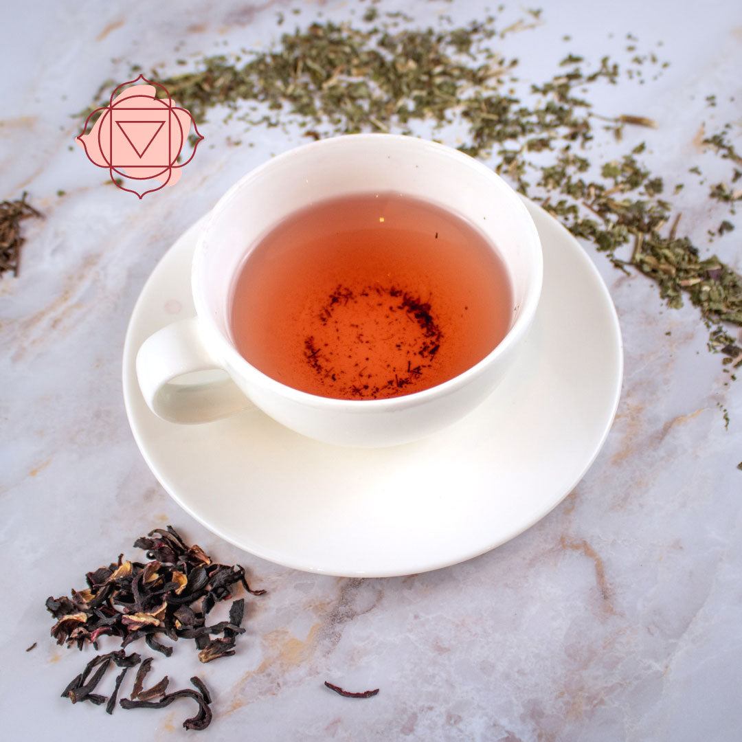 Tisana Primo Chakra - Té Bancha e Karkadé