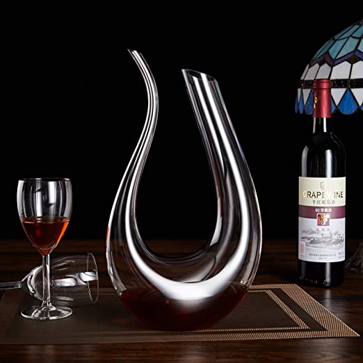 Decanter in cristallo soffiato a mano - Divinoest