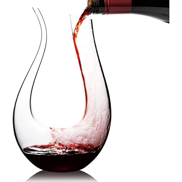 Decanter in cristallo soffiato a mano - Divinoest
