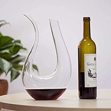 Decanter in cristallo soffiato a mano - Divinoest