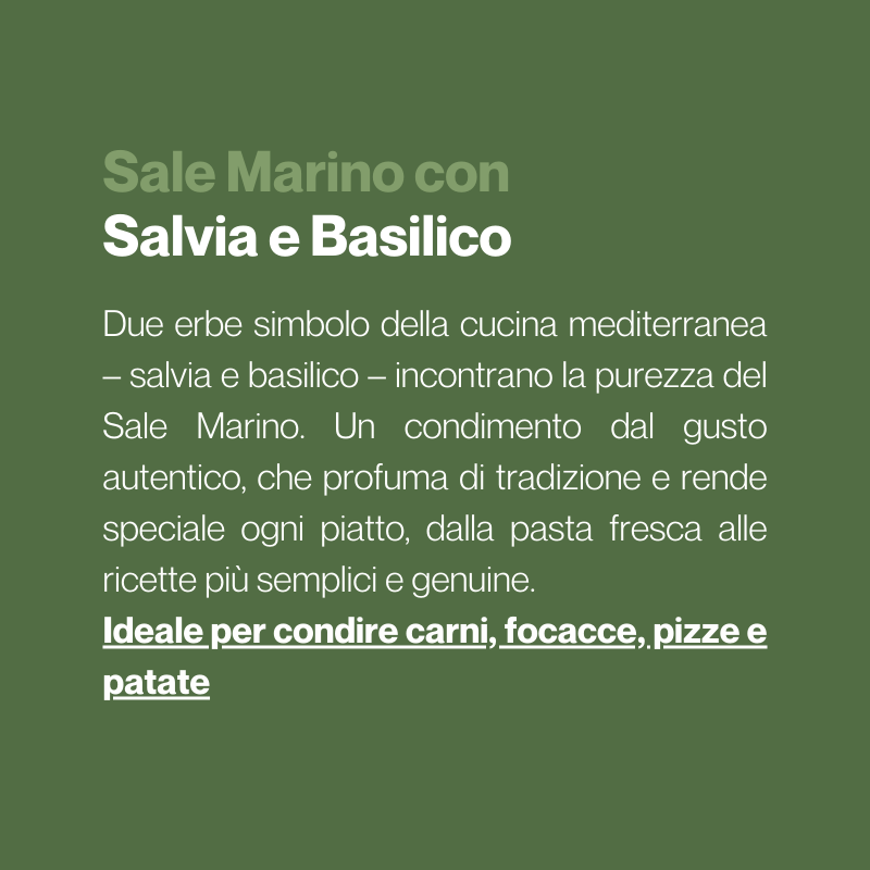SALE CON SALVIA E BASILICO