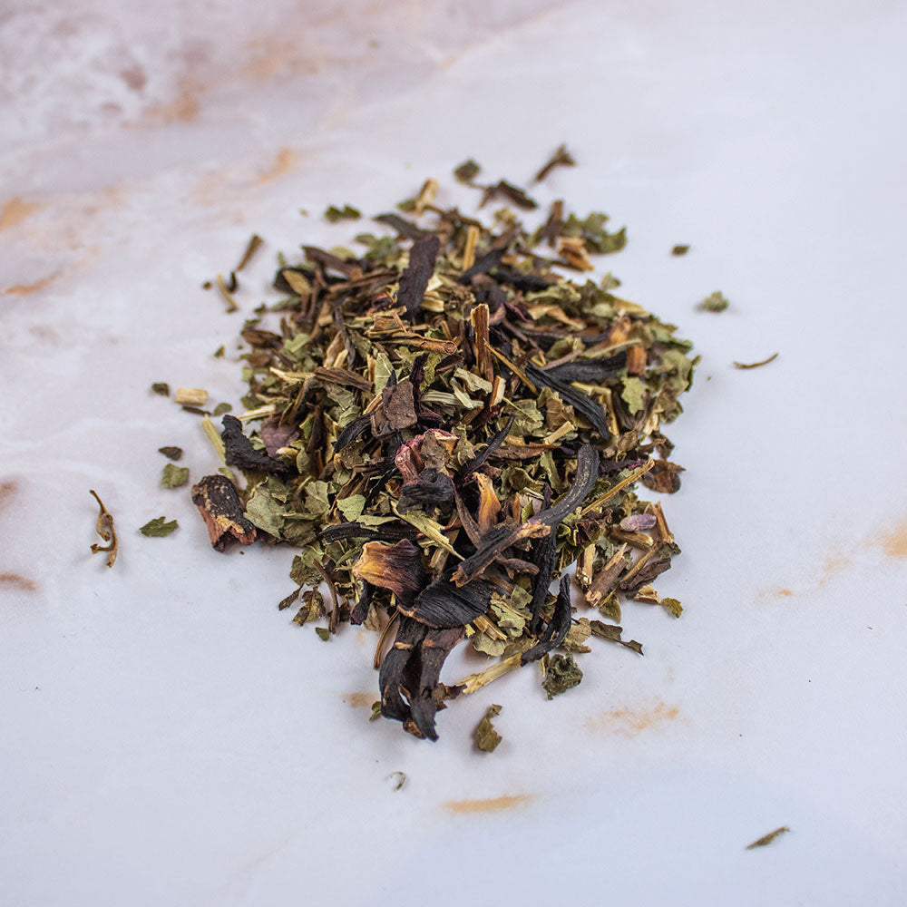 Tisana Primo Chakra - Té Bancha e Karkadé