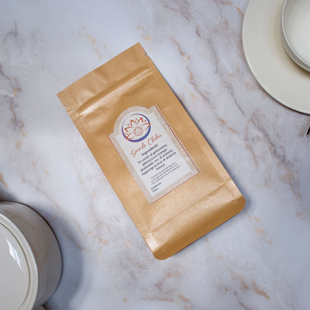 Tisana Secondo Chakra - Tè Verde, Albicocca, Mango e Arancio