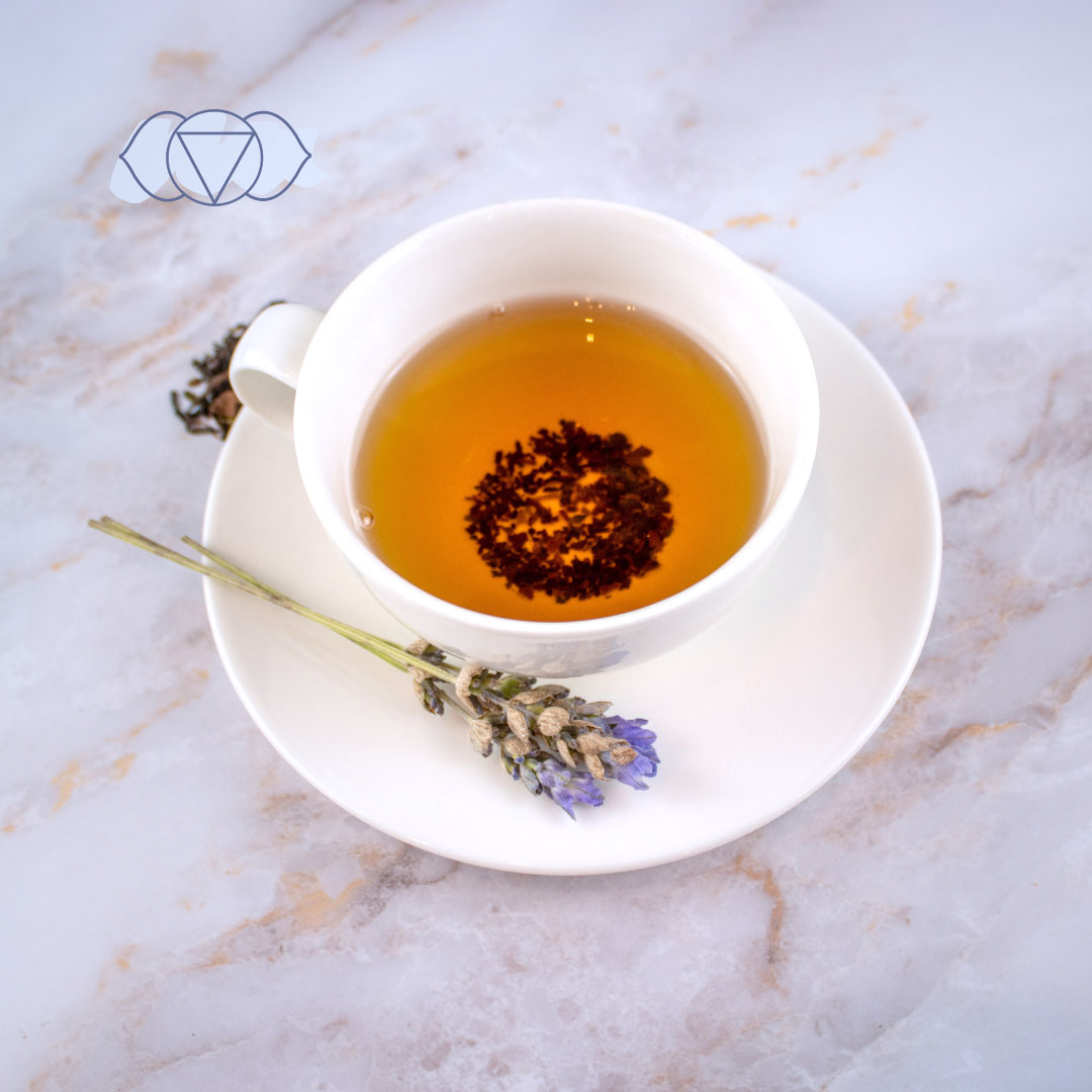 Tisana Sesto Chakra - Tè Darjeeling, Menta, Ginepro e Lavanda