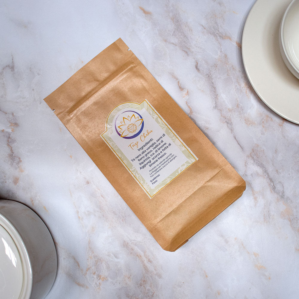 Tisana Terzo Chakra - Tè Nero, Liquirizia e Limone
