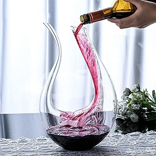 Decanter in cristallo soffiato a mano - Divinoest
